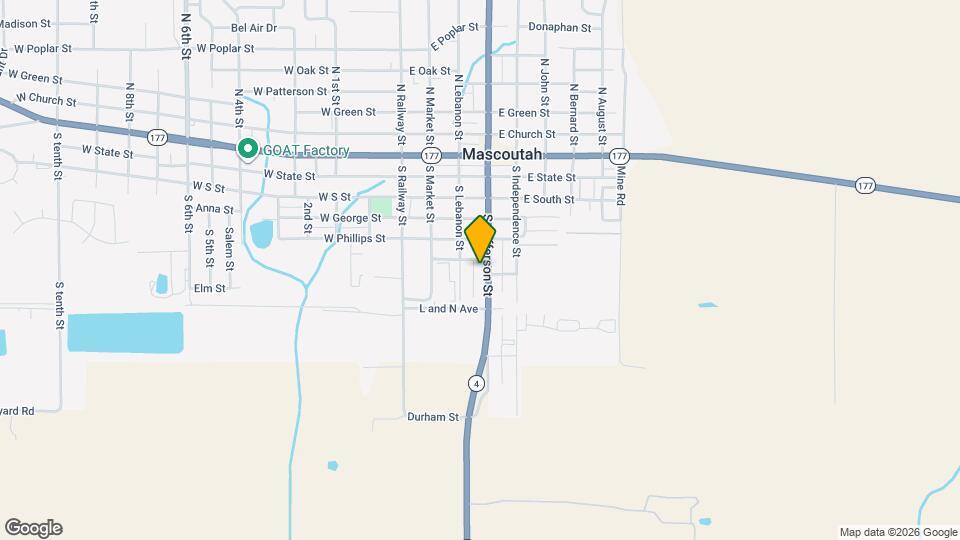 509 S Jefferson St Map and Location Details