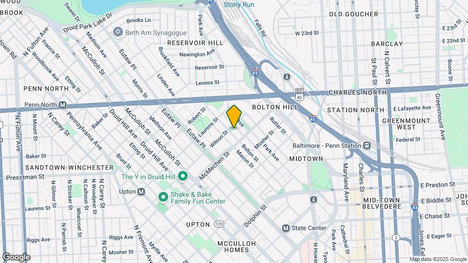 1623 Bolton St Map and Location Details