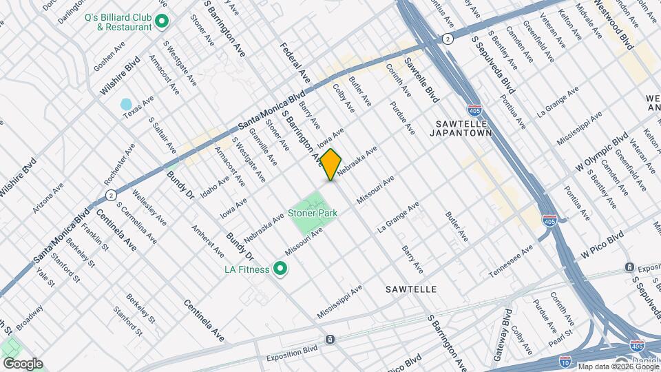 1805 S Barrington Ave Map and Location Details