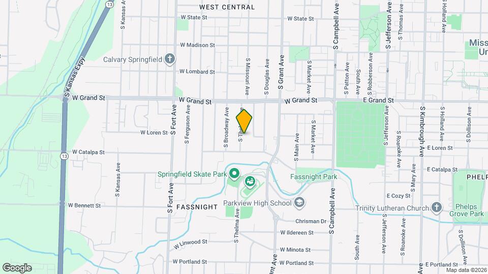 1106 S Thelma Ave Map and Location Details