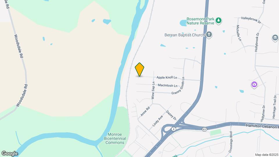 2025 Apple Knoll Ln Mapa y Detalles de la Ubicación