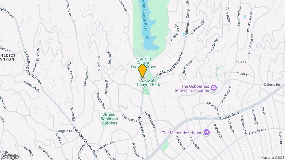 1115 N Beverly Dr Map and Location Details