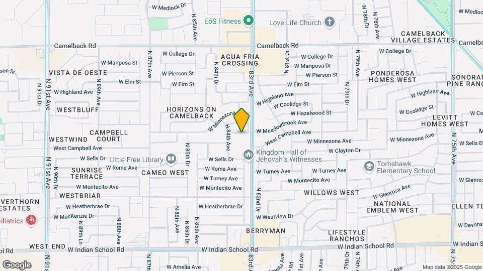 8315 W Clear Stream Dr Mapa y Detalles de la Ubicación
