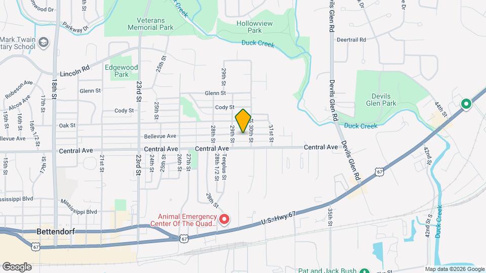 2925 Bellevue Ave Mapa y Detalles de la Ubicación