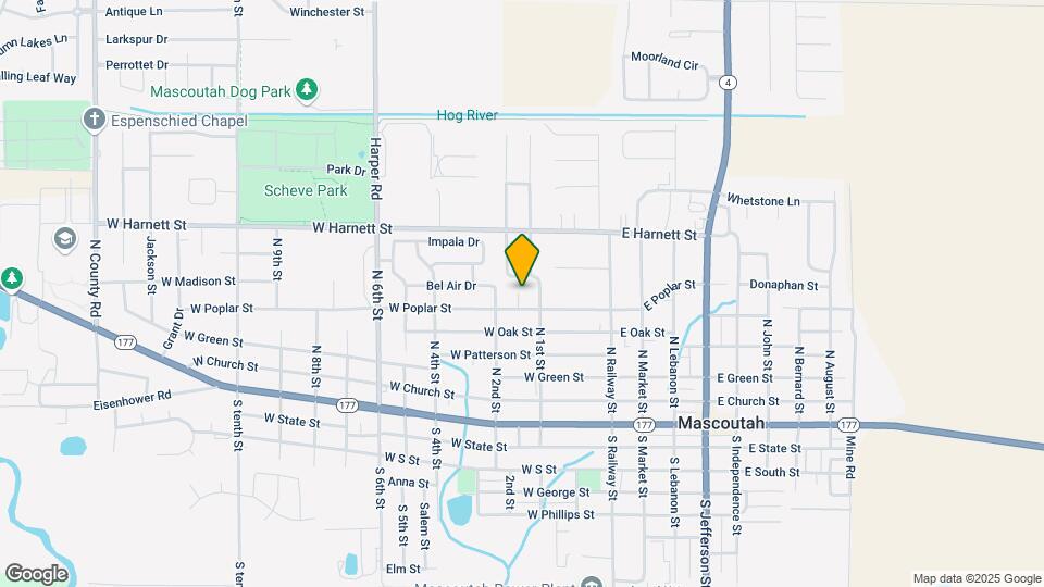 113 W Poplar St Map and Location Details
