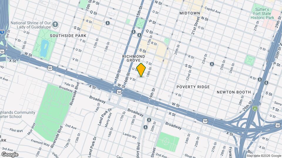 1713 V St Map and Location Details