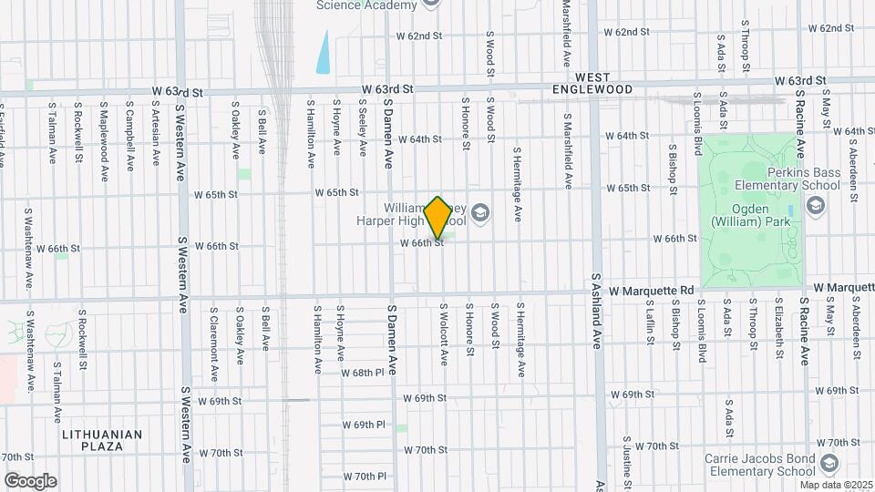 6600 S Wolcott Ave Map and Location Details