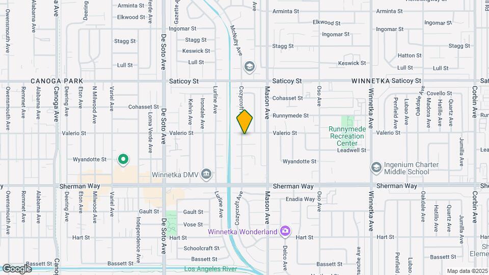 20554 Valerio St Map and Location Details