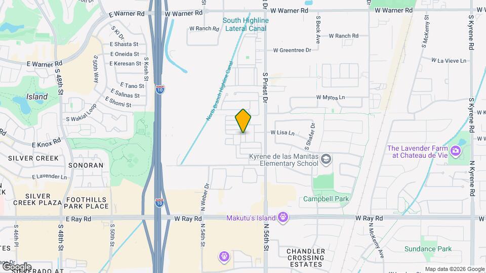 1326 N Zane Dr Mapa y Detalles de la Ubicación