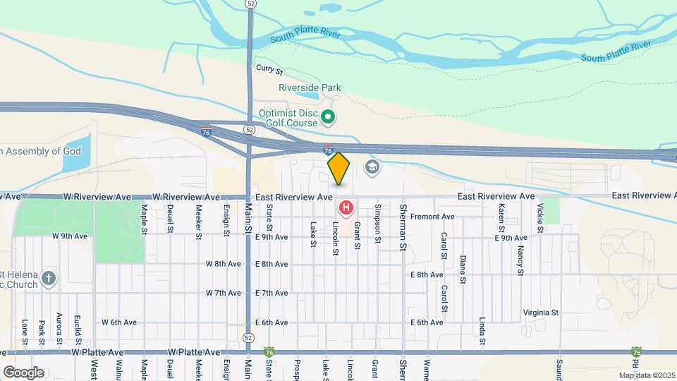 509 E Riverview Ave Mapa y Detalles de la Ubicación