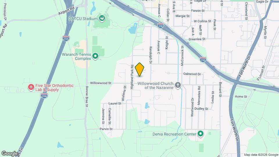 1824 Willowwood St Mapa y Detalles de la Ubicación