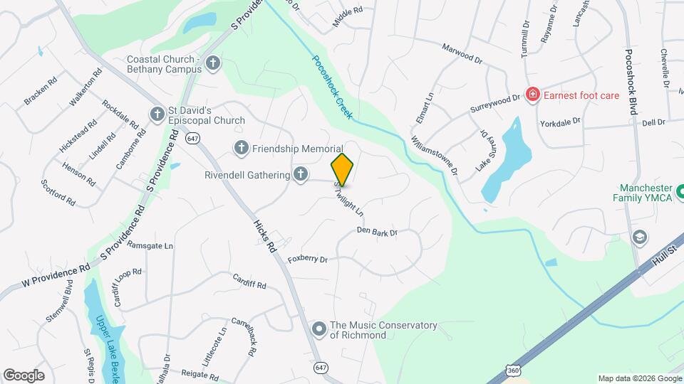 2107 S Twilight Ln Map and Location Details