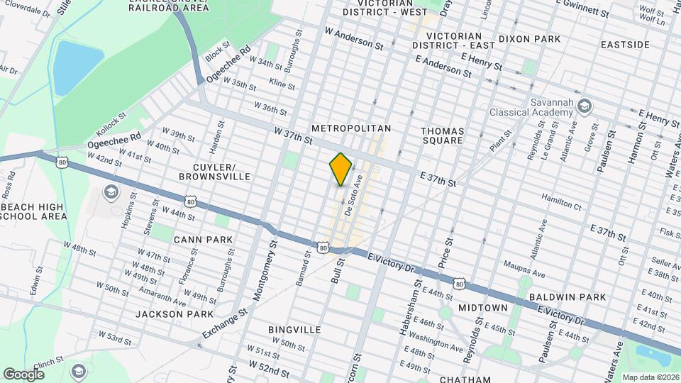 2307 Whitaker St Map and Location Details