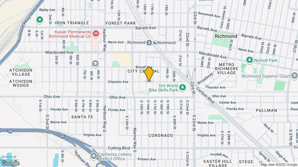 1610 Chanslor Ave Mapa y Detalles de la Ubicación