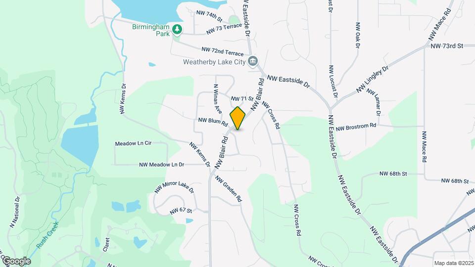 9744 NW Overhill Dr Map and Location Details