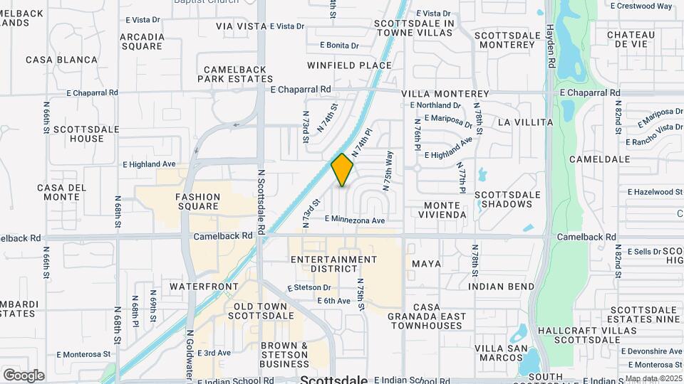 4620 N 74th Pl Map and Location Details