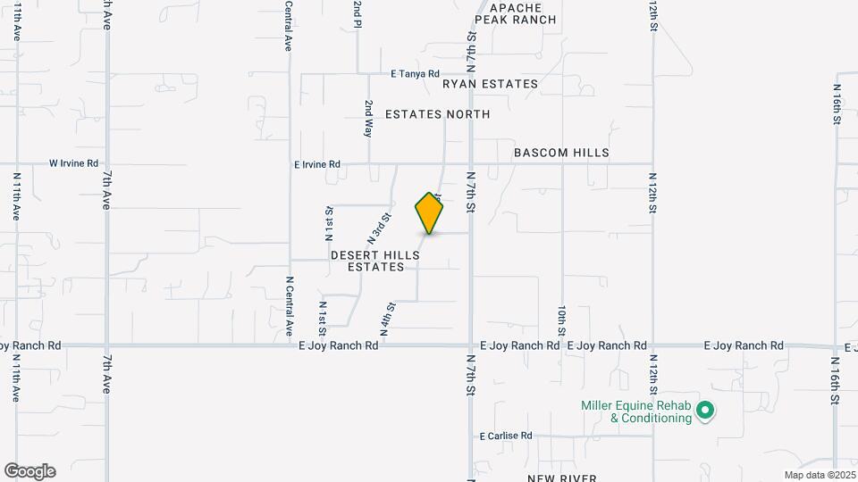 501 E Desert Hills Estate Dr Mapa y Detalles de la Ubicación