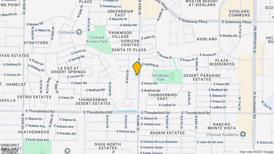 6332 E Crocus Dr Map and Location Details