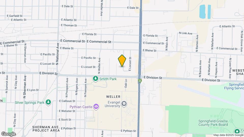 1537 N Kentwood Ave Map and Location Details