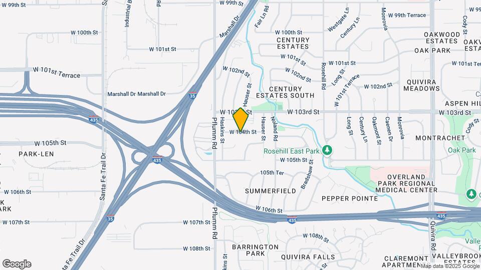 13325 W 104th St Map and Location Details