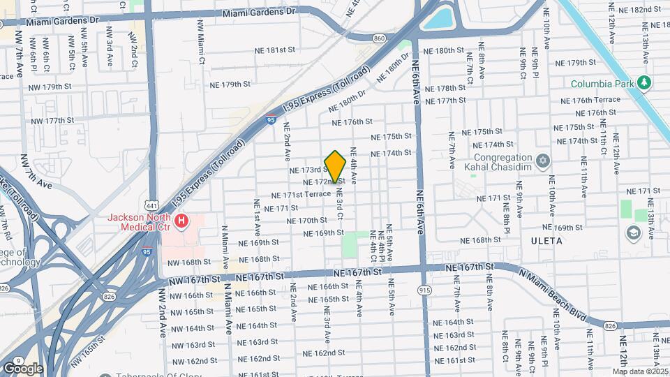 17152 NE 3rd Ct, Unit 1 Map and Location Details