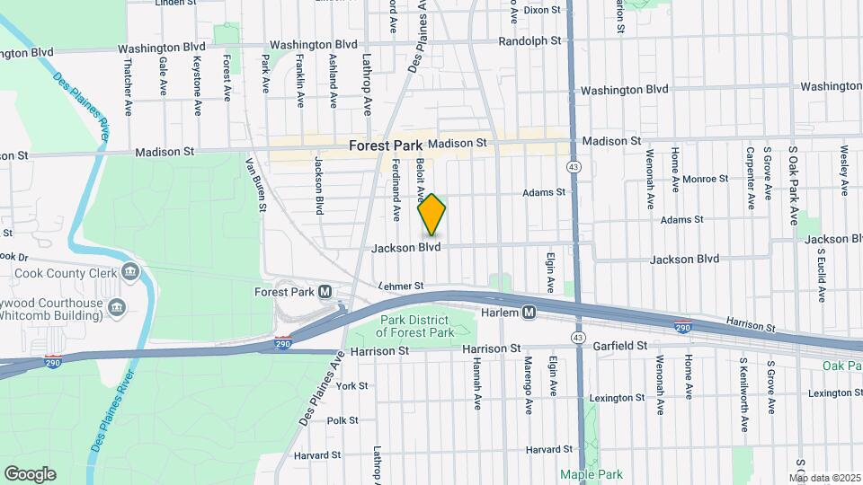 7445 Jackson Blvd, Unit 2W Mapa y Detalles de la Ubicación