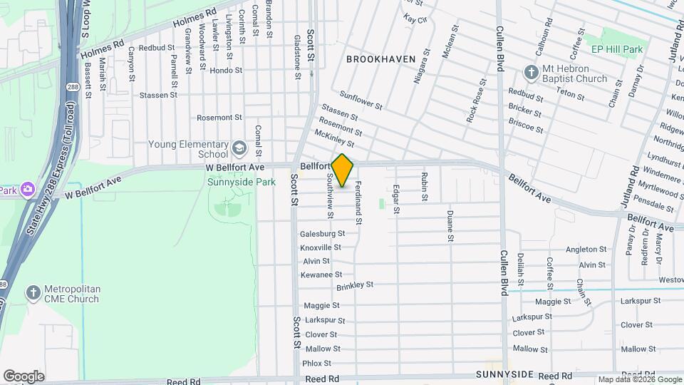 4231 Elmwood St Map and Location Details