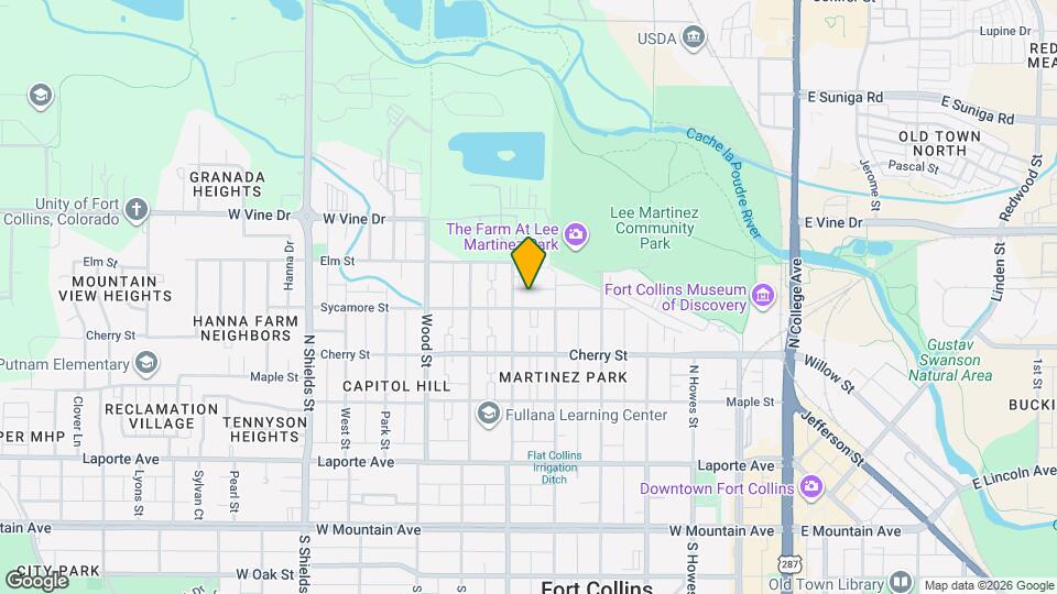 616 Sycamore St Map and Location Details