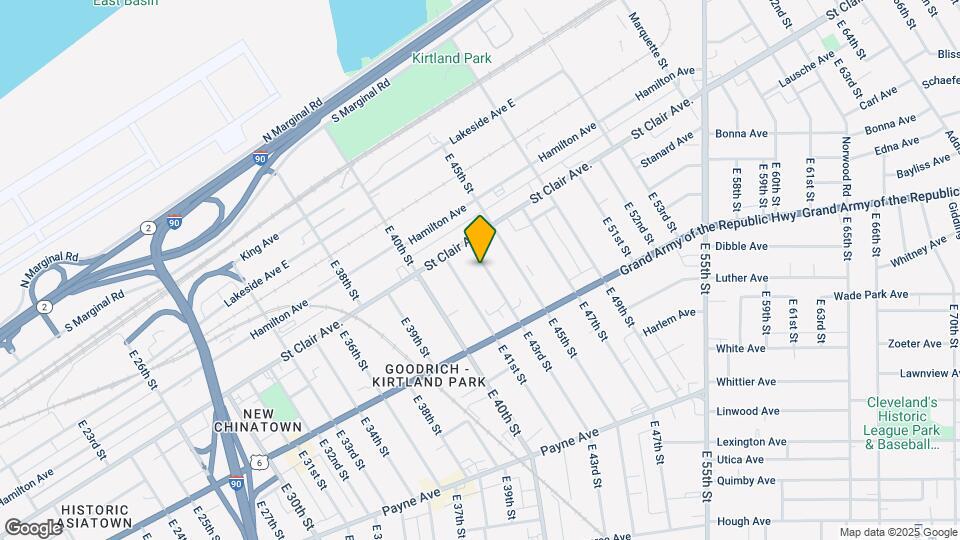 1382 E 43rd St, Unit UPPER Map and Location Details