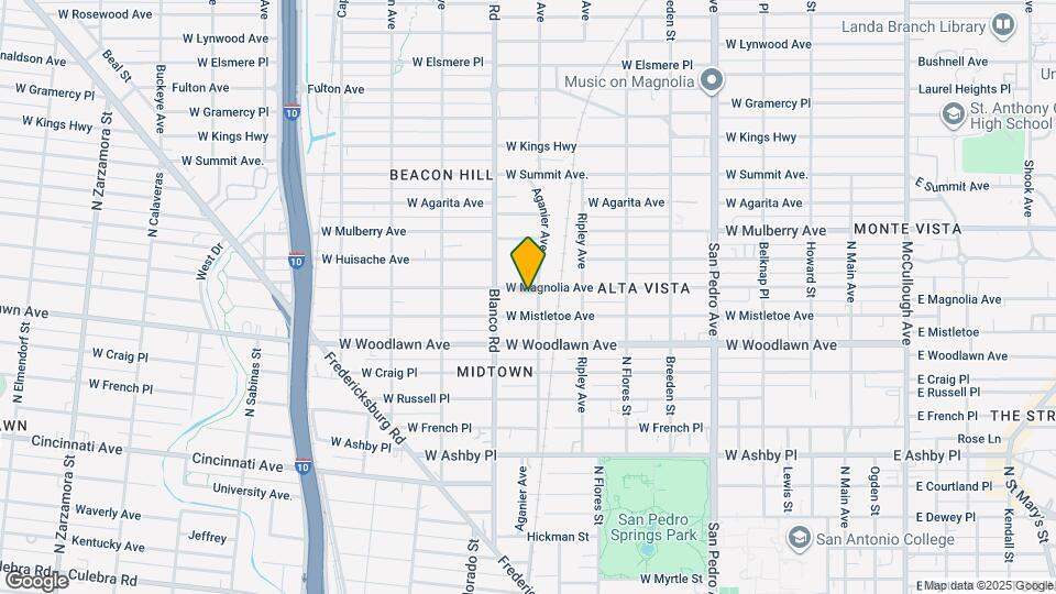 810 W Magnolia Ave Mapa y Detalles de la Ubicación