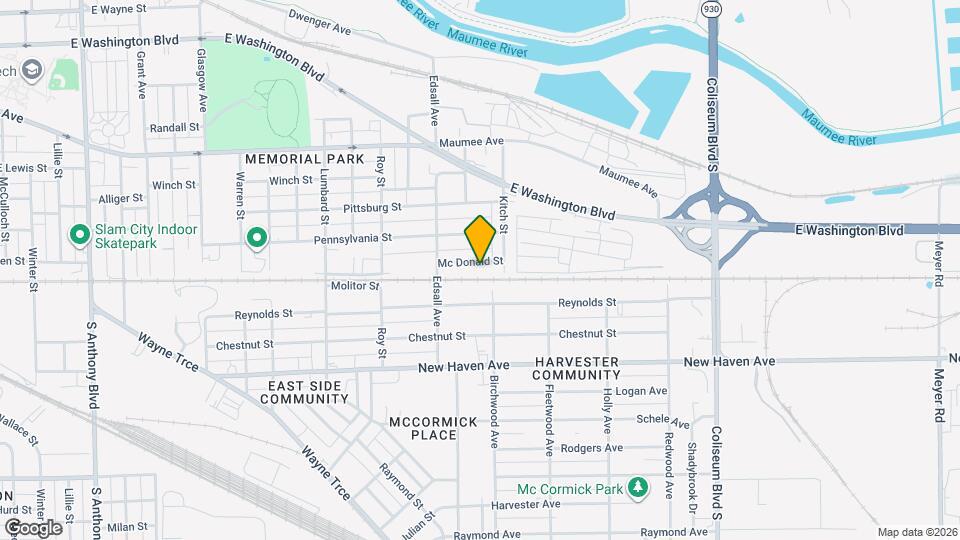 3116 Mc Donald St Map and Location Details