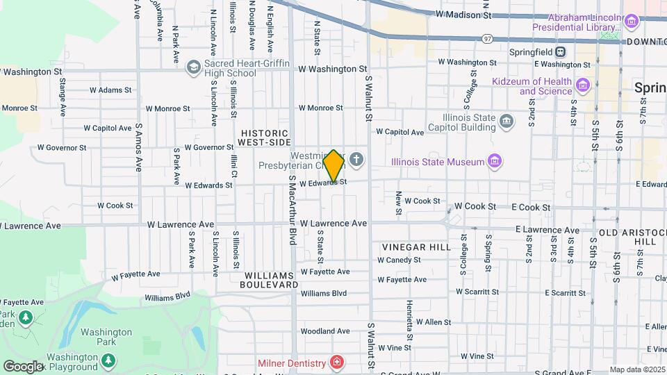 810 W Edwards St Map and Location Details