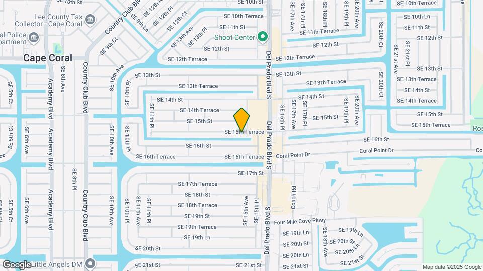 1452 SE 15th Terrace Map and Location Details