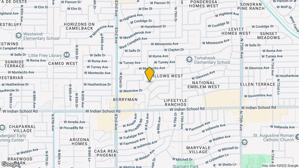 4302 N 80th Ln Map and Location Details