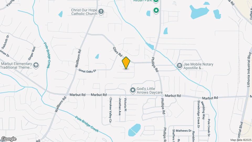 6156 Raleigh Oaks Ct Map and Location Details