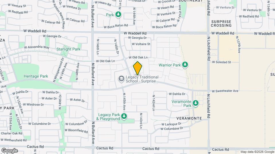 14386 W Valentine St Map and Location Details