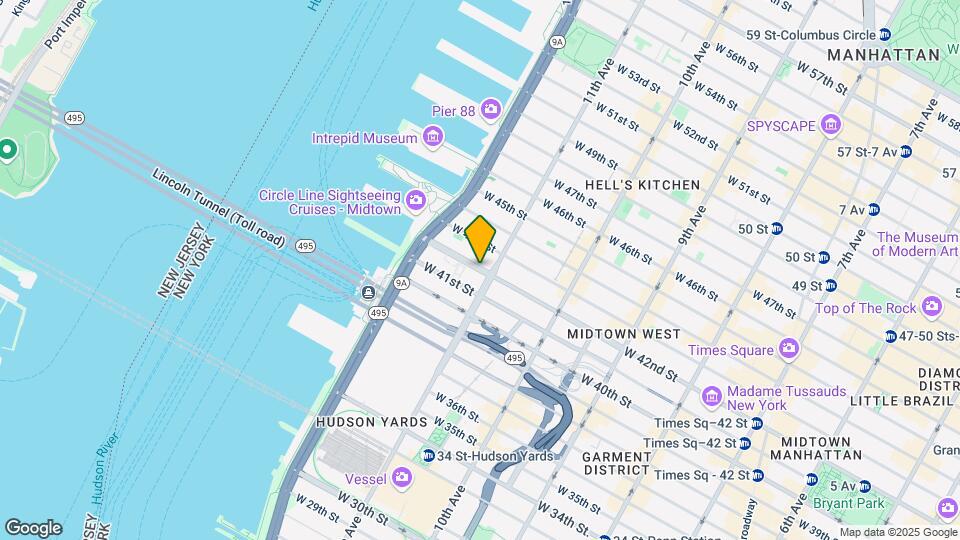 610 W 42nd St Map and Location Details