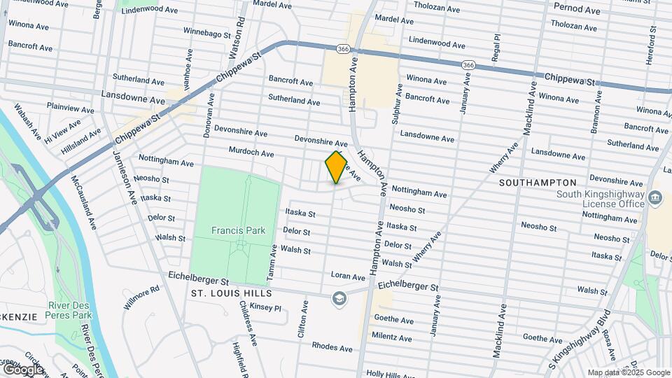 4716 Clifton Ave Map and Location Details