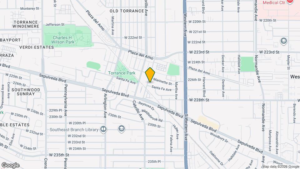 1843 Santa Fe Ave Mapa y Detalles de la Ubicación