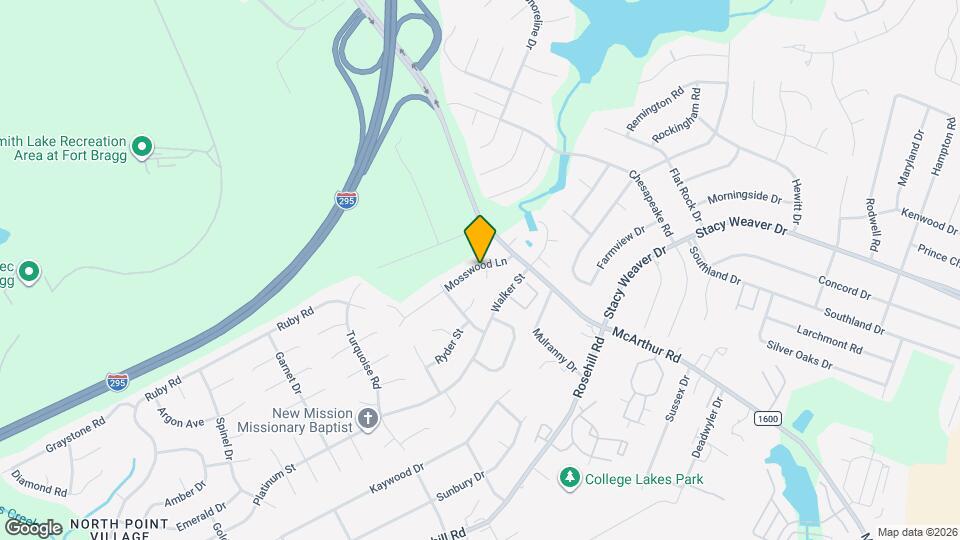 633 Mosswood Ln Map and Location Details