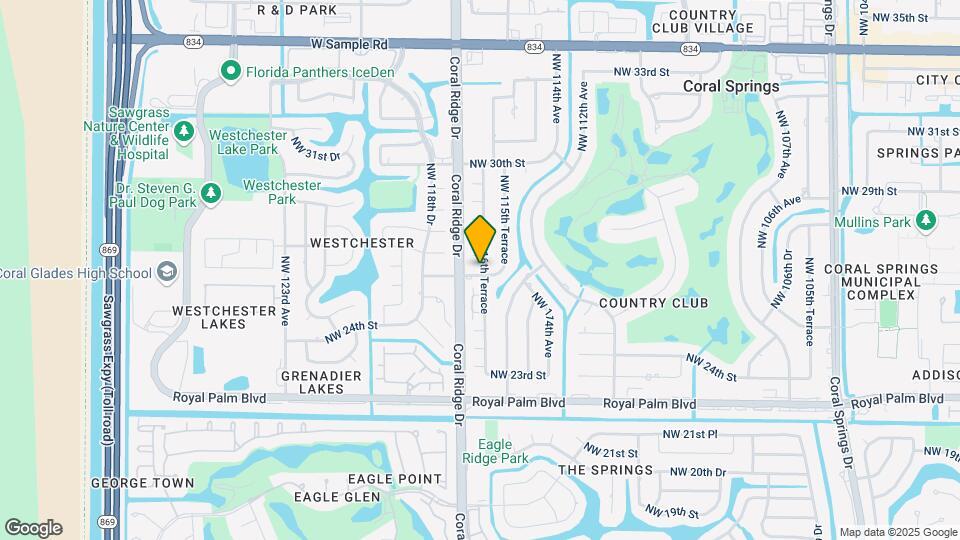 11634 NW 26th Ct Map and Location Details