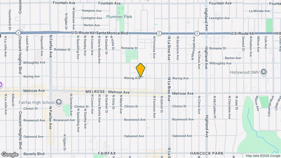 7270 Waring Ave Map and Location Details