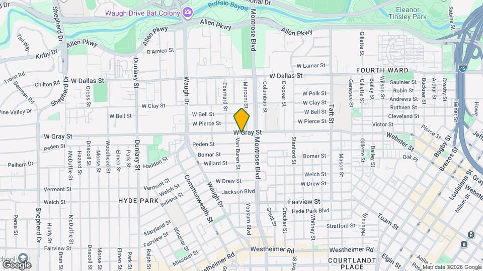 1133 W Gray St Map and Location Details
