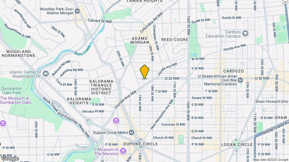 1826 Vernon St NW Map and Location Details