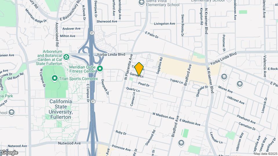 CAP 5.1% Fullerton 4 units Map and Location Details