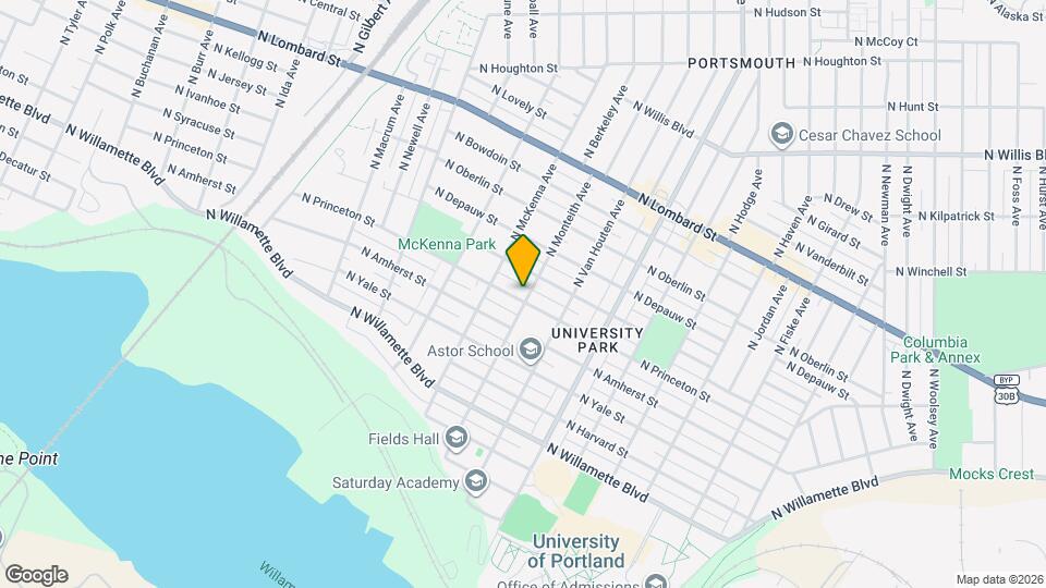 7111 N Monteith Ave Map and Location Details