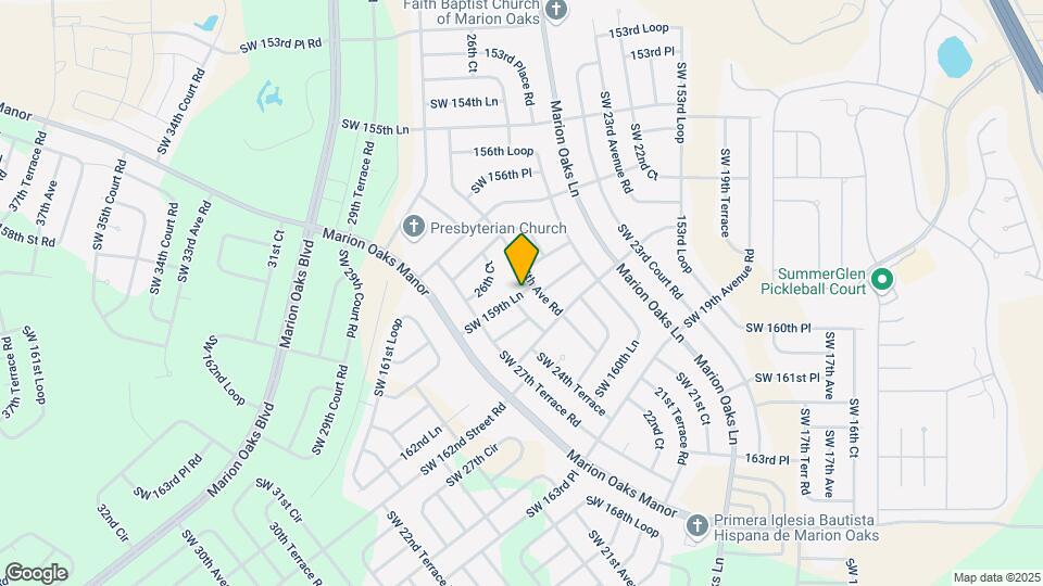 2523 SW 159th Ln Map and Location Details