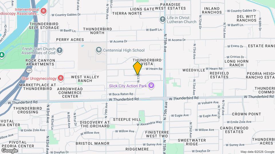 7709 W Redfield Rd Map and Location Details