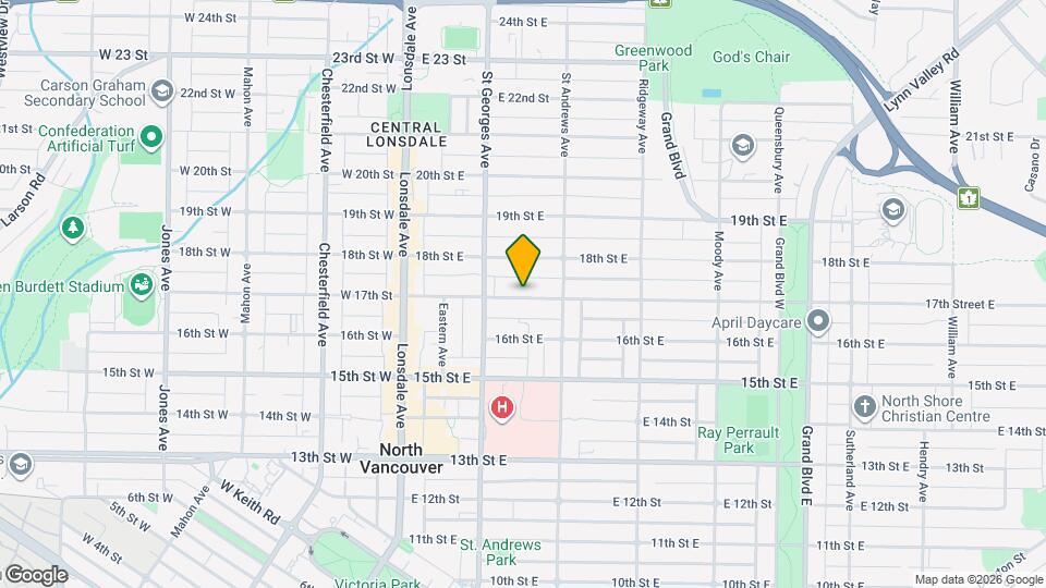232 E 17th St Map and Location Details