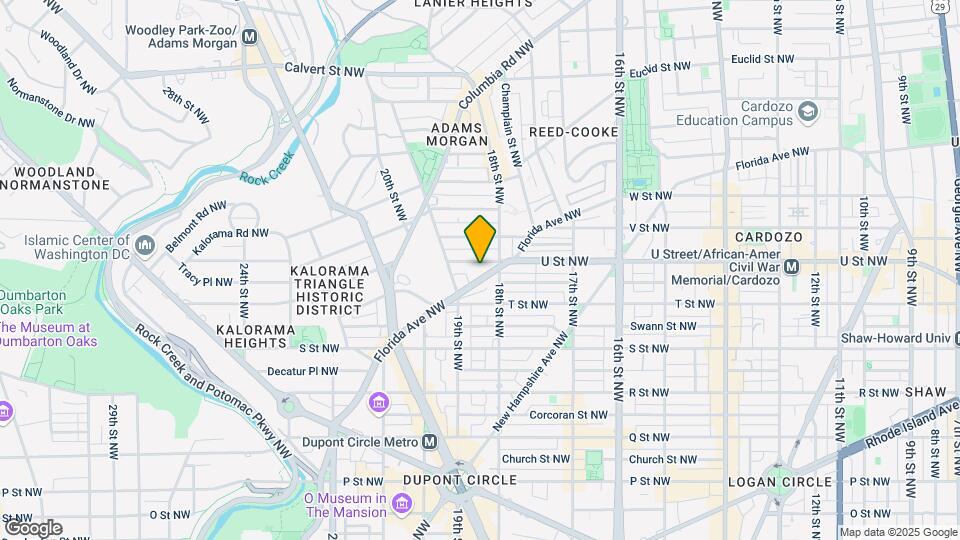 1818 Vernon St NW Mapa y Detalles de la Ubicación
